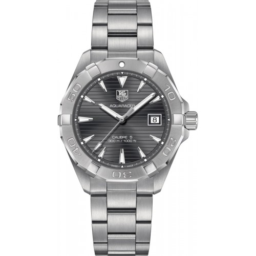 Tag Heuer Aquaracer Guilloche Grey Dial Calibre 5 Men's Watch WAY2113-BA0928